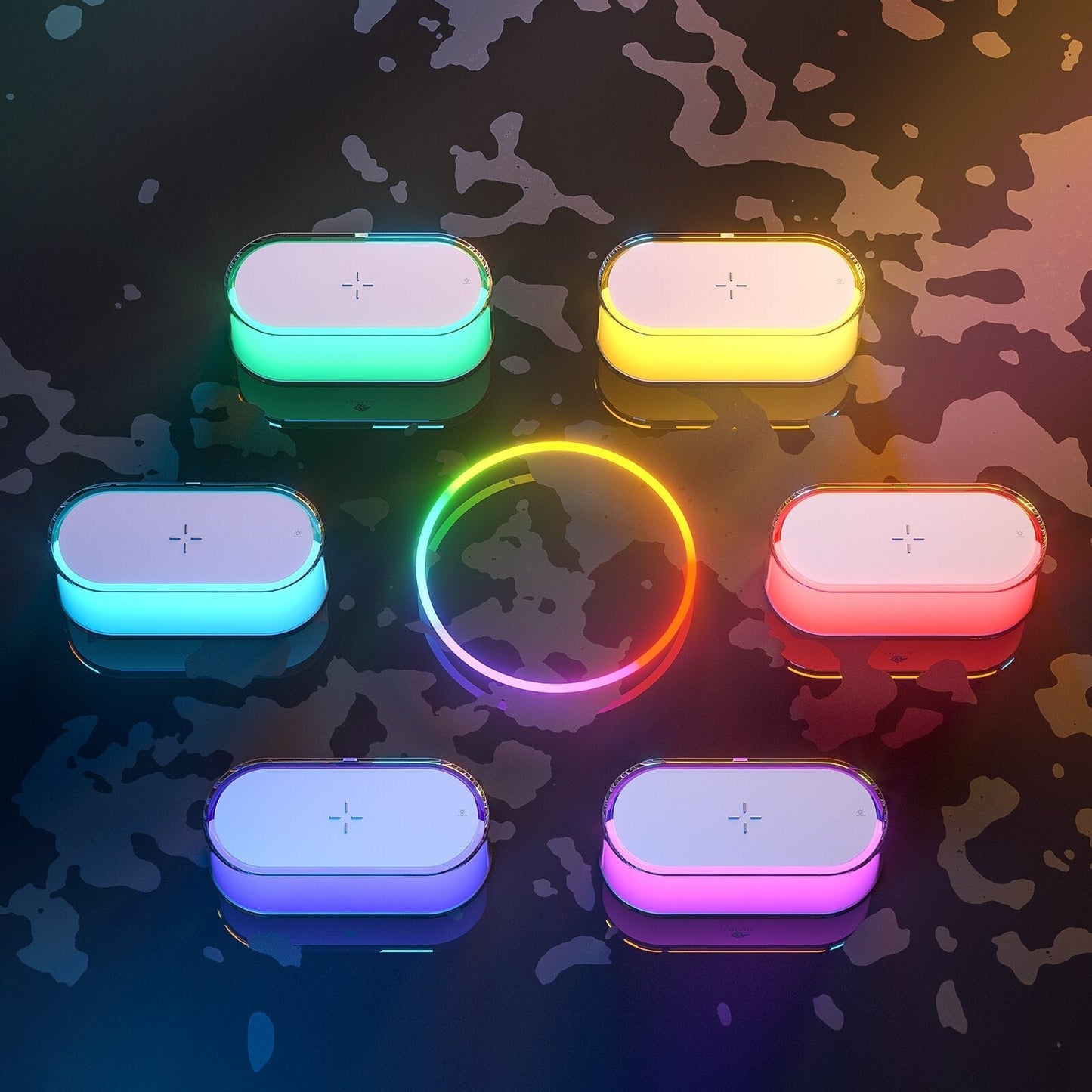 Glowing Ambient Wireless Charging Lamp
