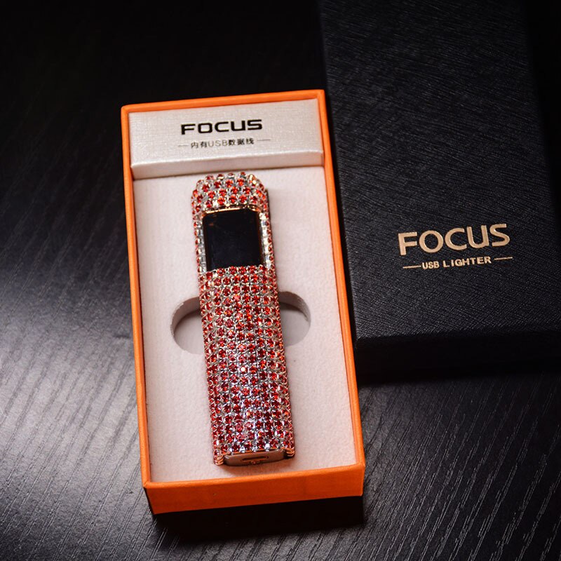 Glittering Gem Rechargeable Windproof Lighter