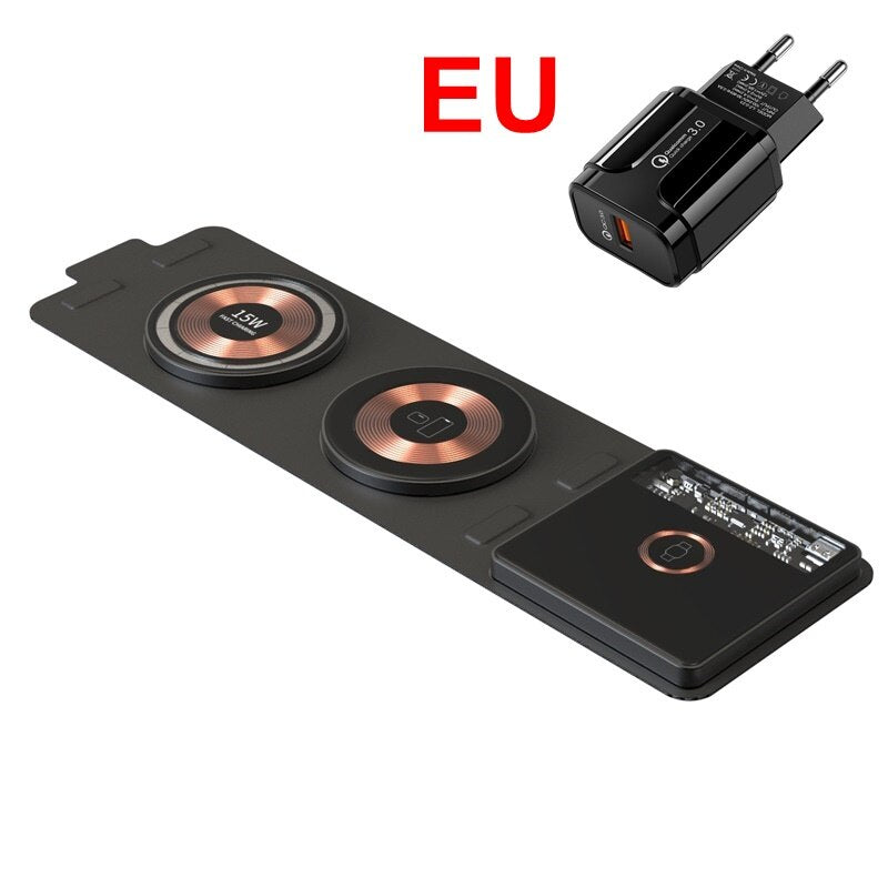 Slim Portable Fast Wireless Charging Pad