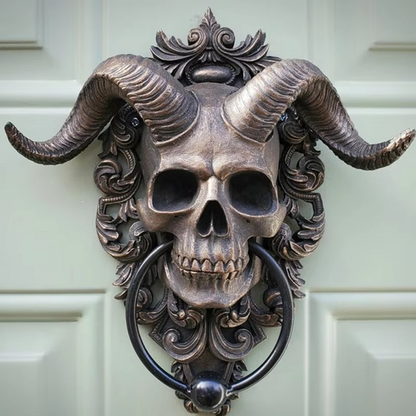 Dark Skull Resin Door Knocker