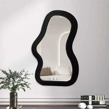 Round White Cloud Wall Mirror