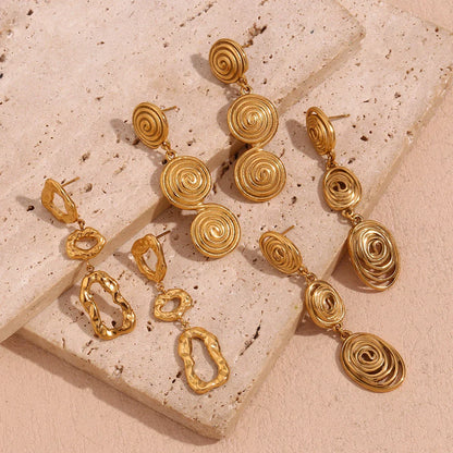 Stylish Drop Triple Tassel Earrings