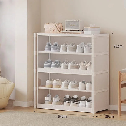 Clear Stackable Shoe Organizer Cabinet