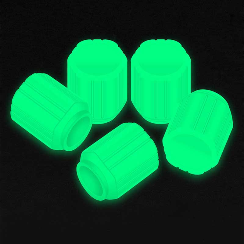 Glowing Car Tire Valve Stem Caps 4 Pack