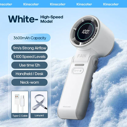 Portable Mini Handheld Fan with Rechargeable Battery