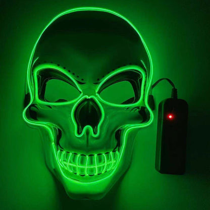 Glowing LED Skull Party Mask - Fesara