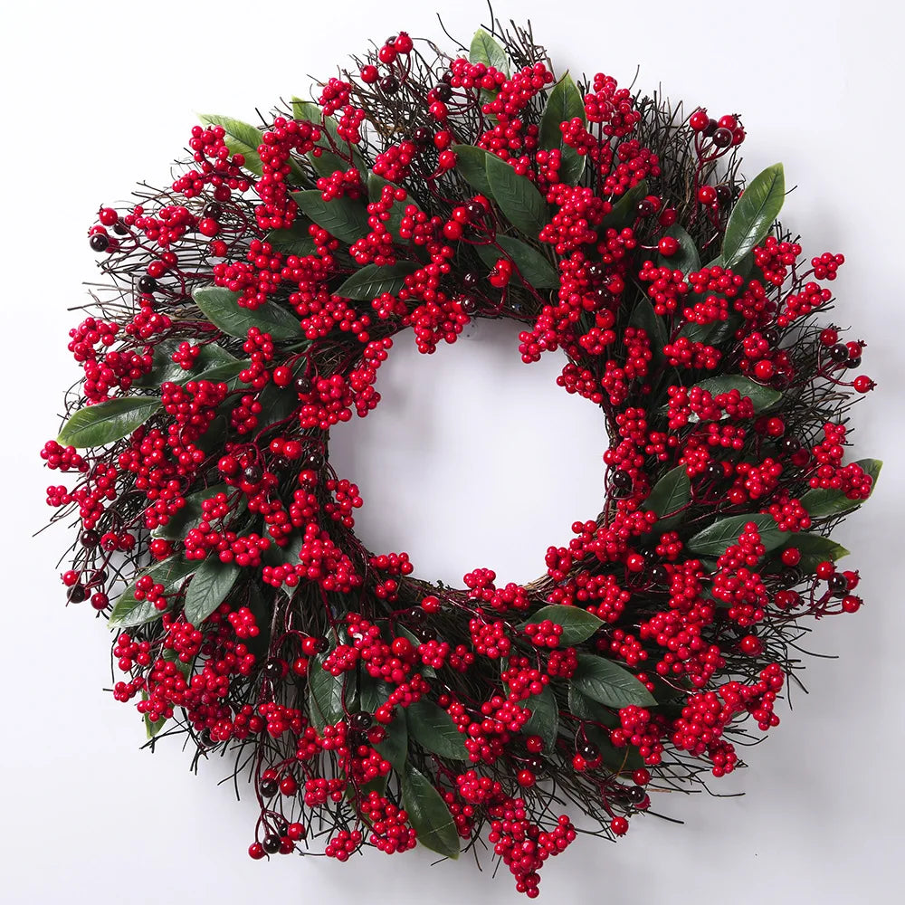 Fesara | Festive Holiday Red Wreath - Fesara