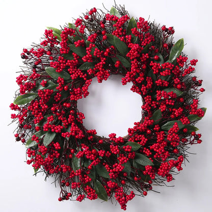 Fesara | Festive Holiday Red Wreath - Fesara