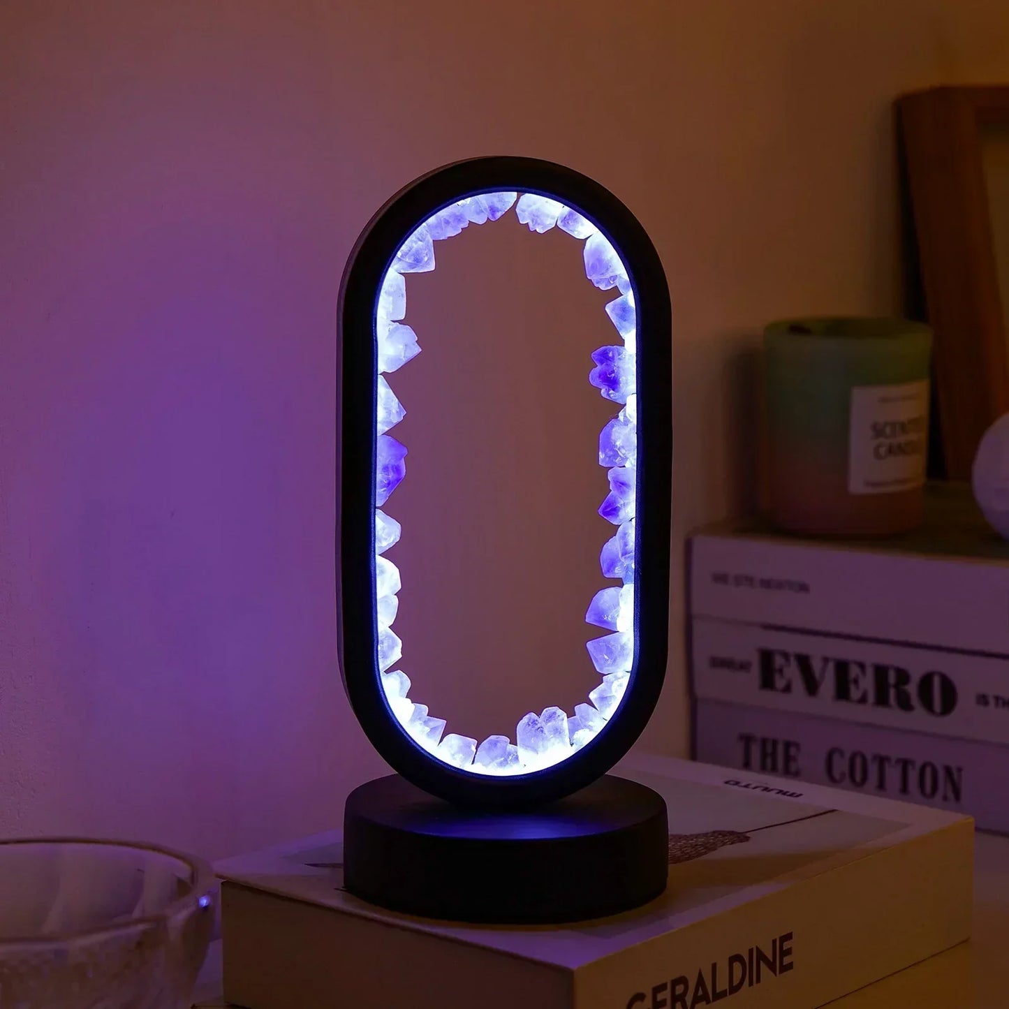 Soothing Purple Crystal Relaxation Lamp