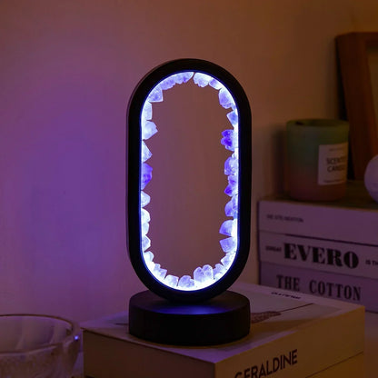 Soothing Purple Crystal Relaxation Lamp