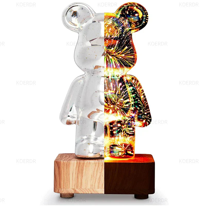 Colorful LED Fireworks Night Light Lamp