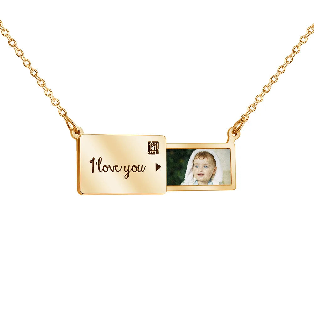 Custom Picture Locket Necklace - Fesara