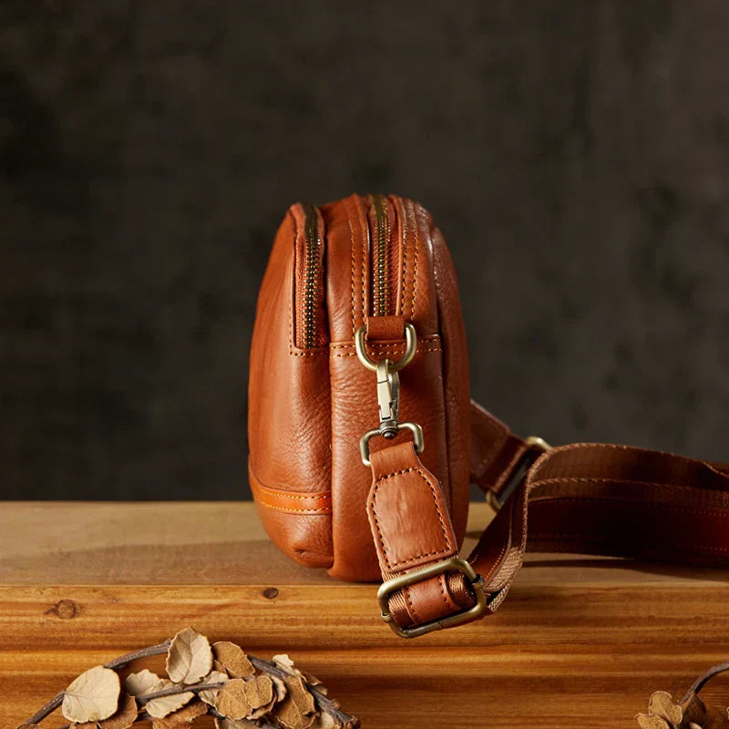 Classic Small Genuine Leather Crossbody Bag