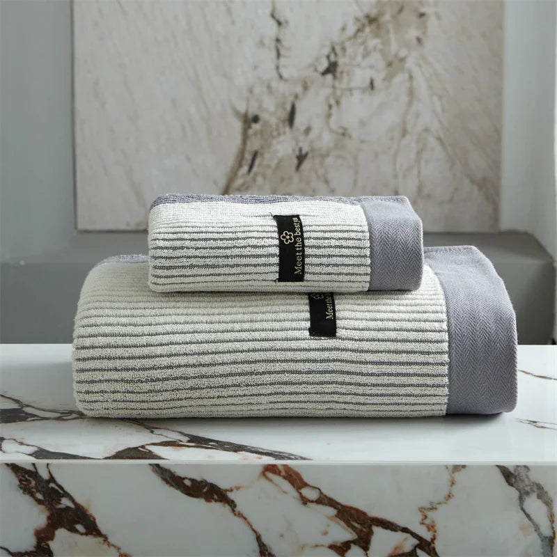 Plush Organic Cotton Bath Towel Set