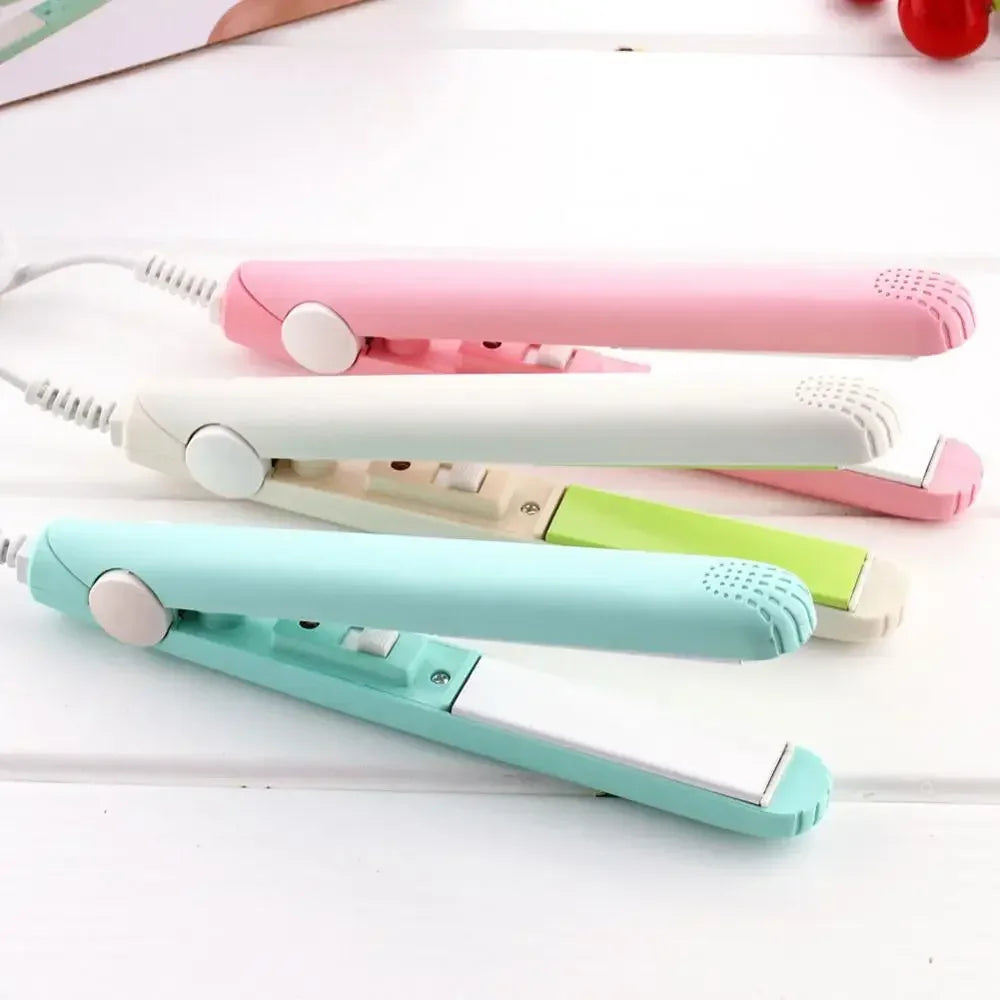 Compact Travel Hair Straightener Curler - Fesara