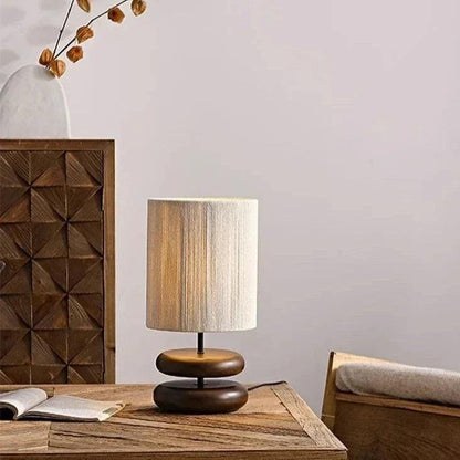 Warm Brown Wooden Table Lamp