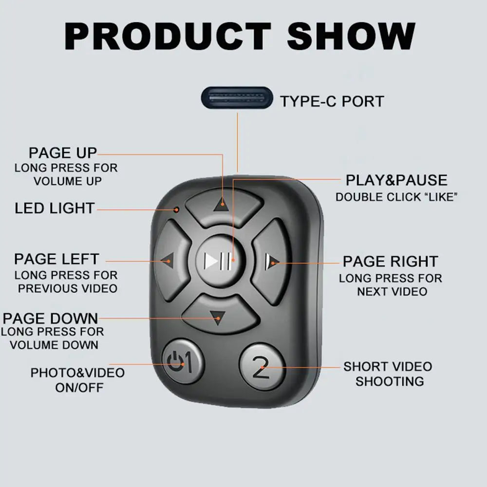 Wireless Mini Bluetooth Remote Controller