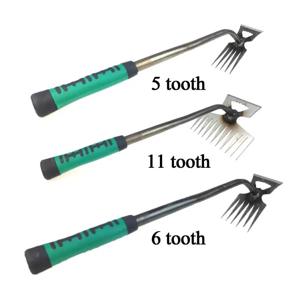 Heavy Duty Garden Rake with Strong Steel Tines