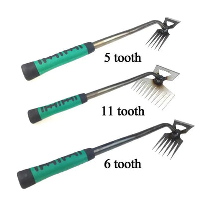 Heavy Duty Garden Rake with Strong Steel Tines