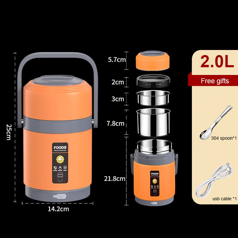 Insulated Thermal USB Powered Lunch Container