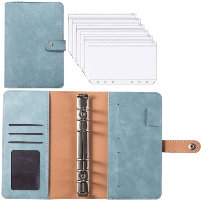 Premium Leather Wallet Notebook Organizer