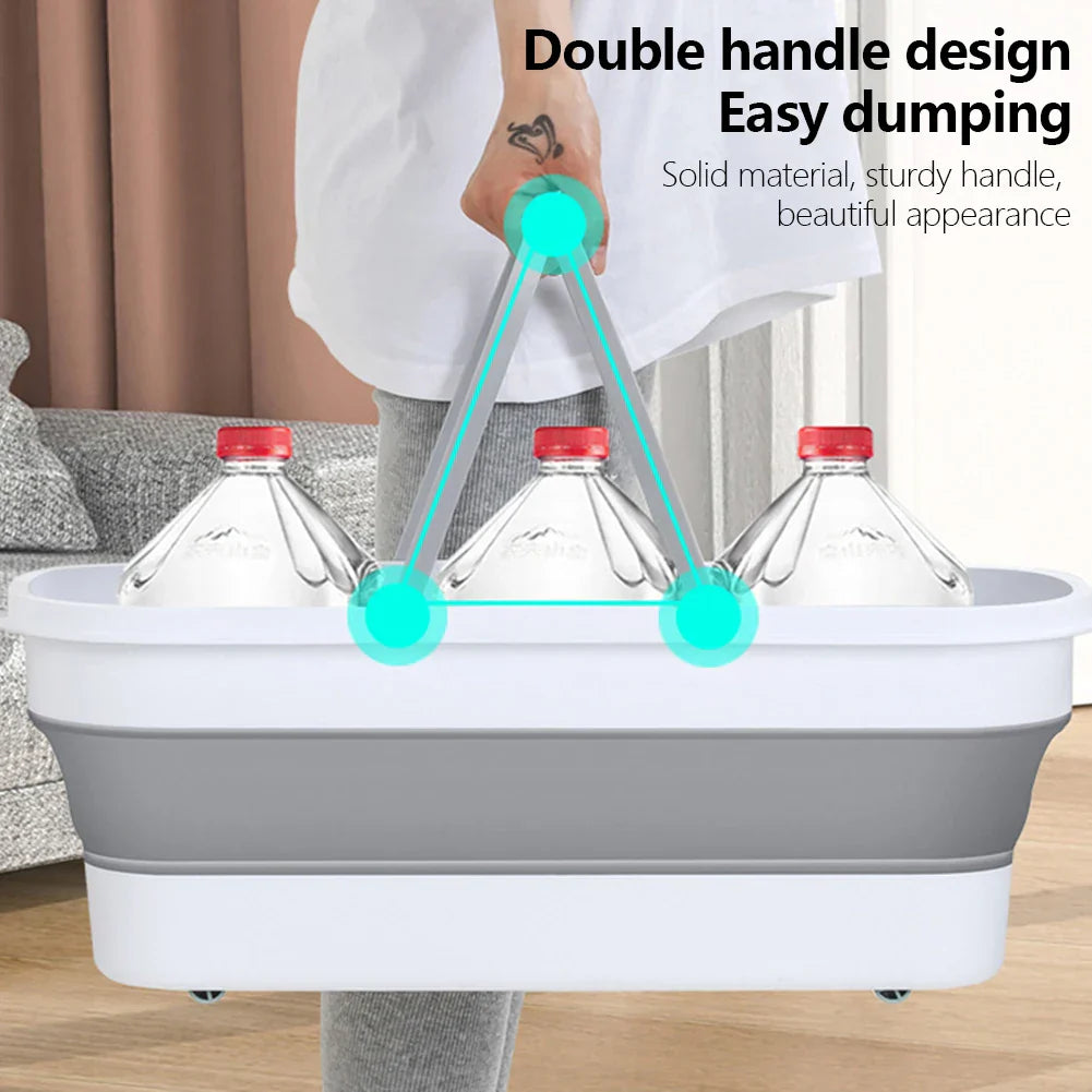 Collapsible Space Saving Wash Basin for Camping & Travel
