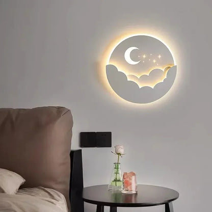 Beautiful LED Wall Light with Moon Design - Fesara