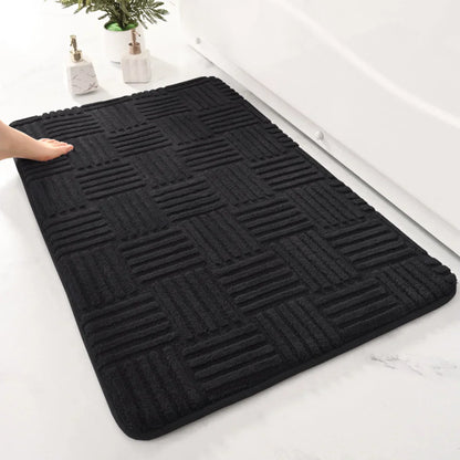 Soft Non-Slip Bathroom Mat with Stripes