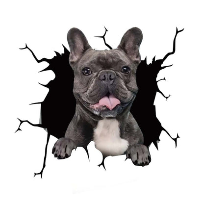 Fun 3D Puppy Car Sticker Scratch Cover