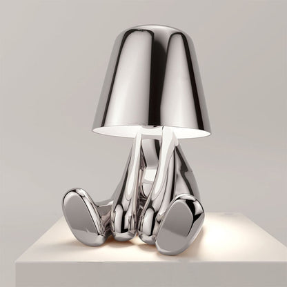 Compact Battery Powered Desk Lamp with Dimmable Touch Control