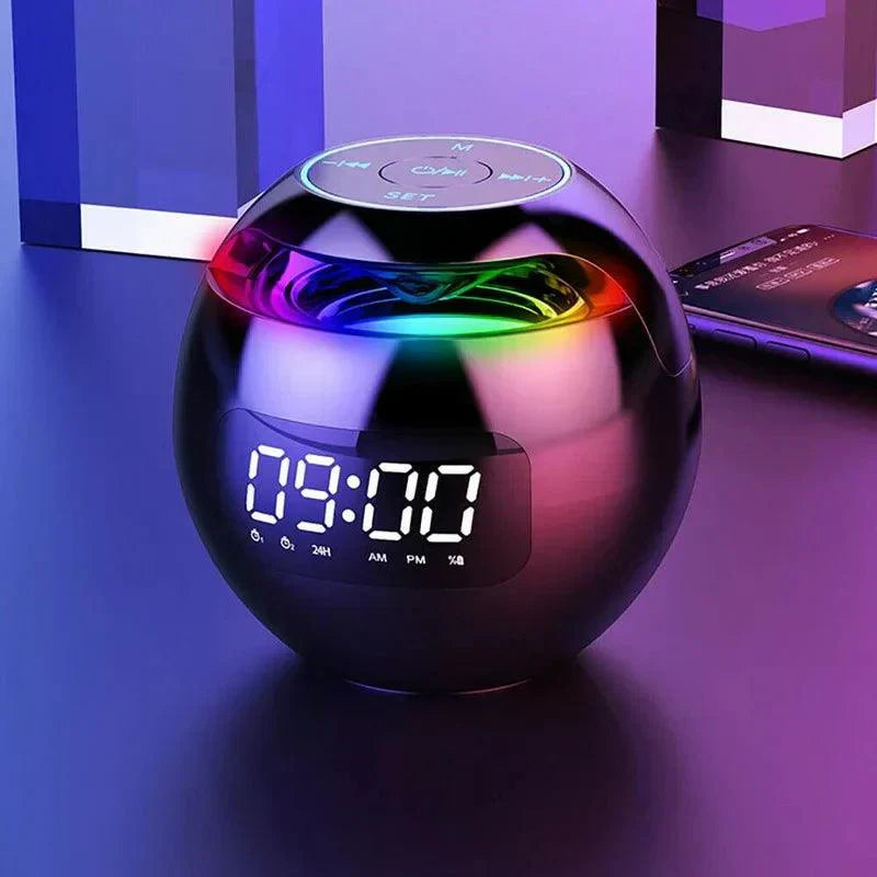 Wireless LED Clock Radio with Bluetooth and Colour Changing Light - Fesara