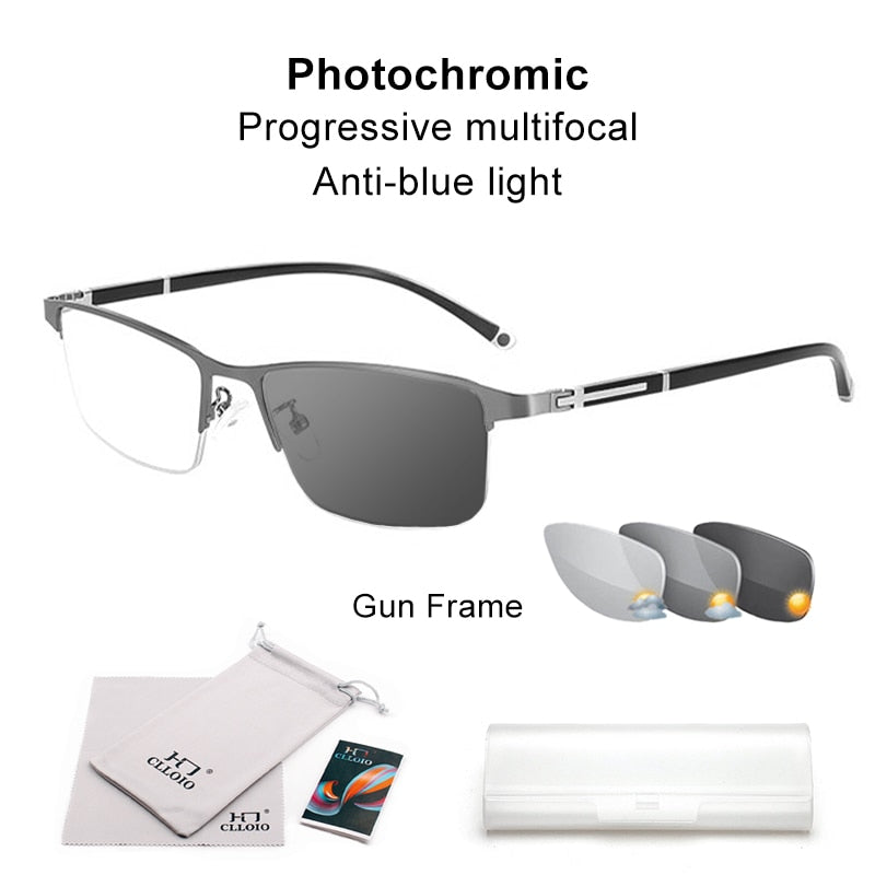 Stylish Progressive Blue Blocker Glasses