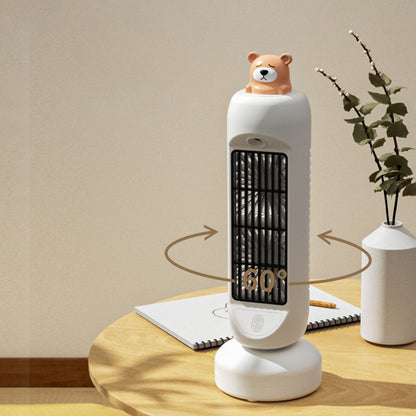 Compact Cute Bear Portable Fan Humidifier