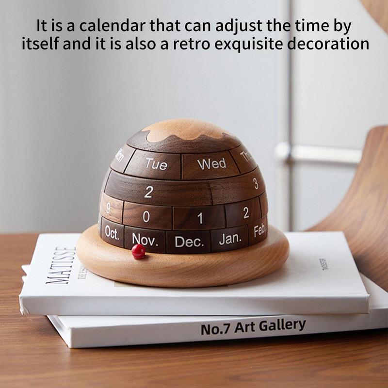 Natural Wood Desk Calendar Block