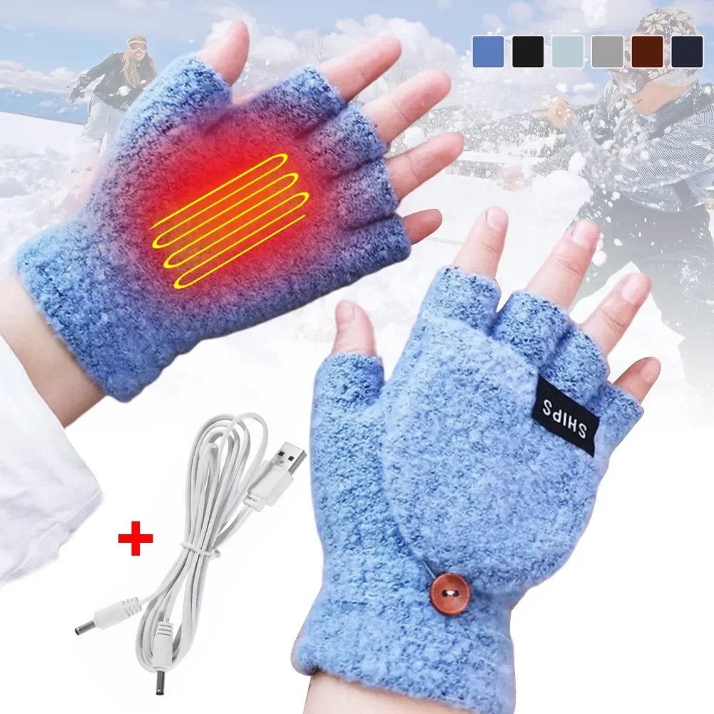 Warm Rechargeable Heated Gloves for Men Women