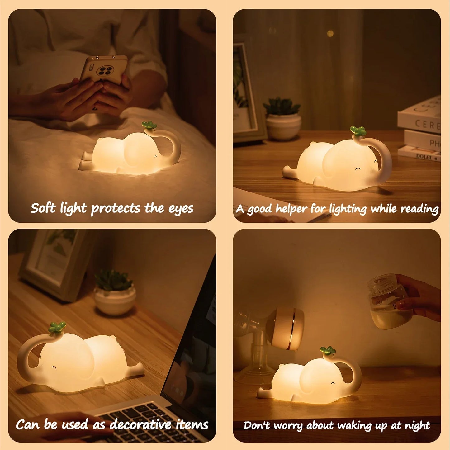 Compact LED Nightlight with Adjustable Brightness