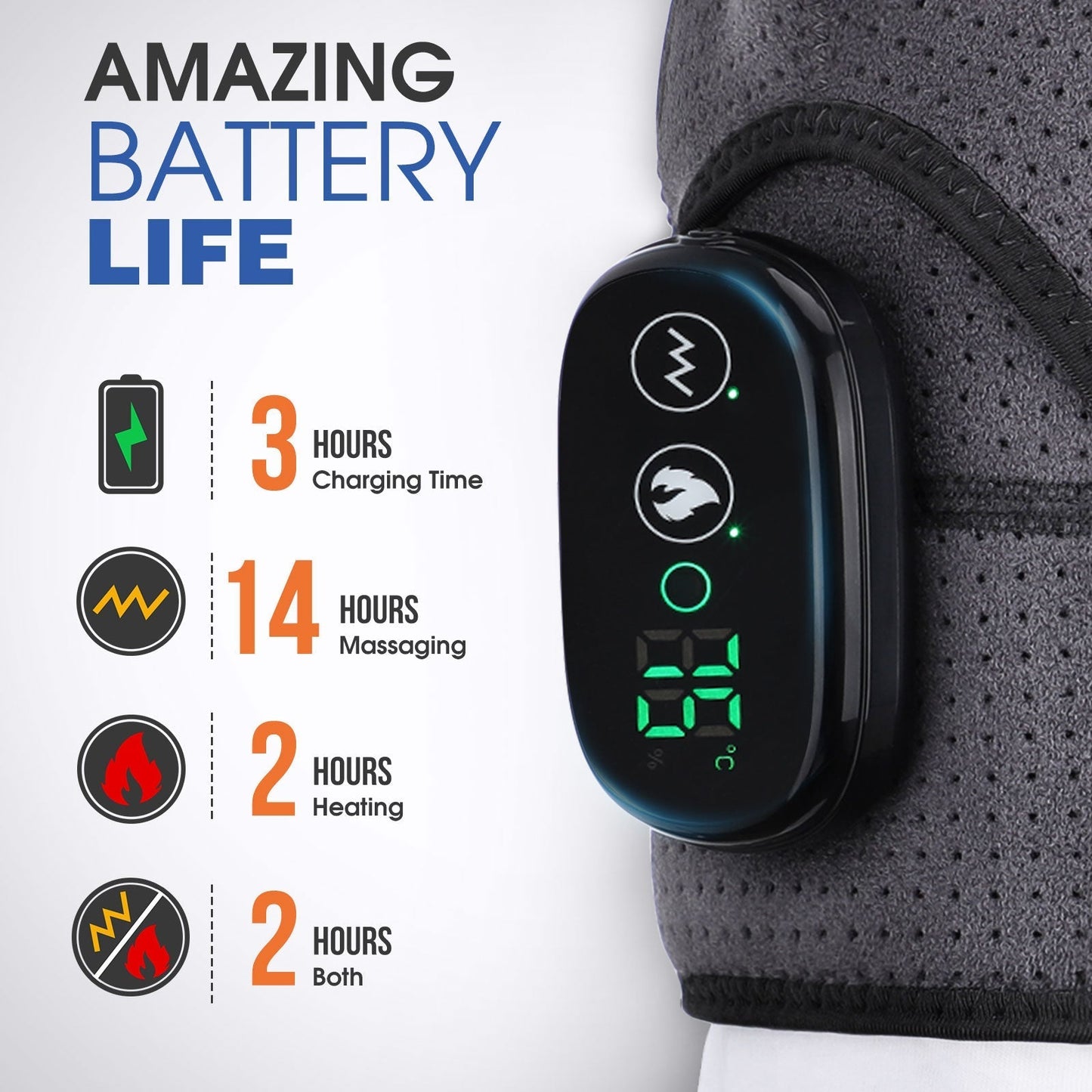 Relaxing Electric Heat Shoulder Wrap Massager