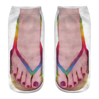 Quirky 3D Design Novelty Ankle Socks