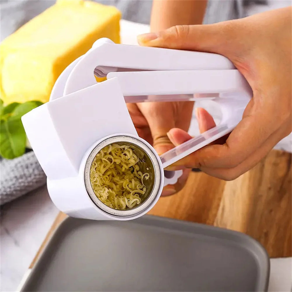 Easy Use Manual Cheese Grater with Stainless Steel Drum