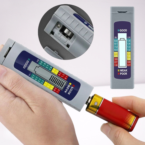 Accurate Universal Battery Voltage Tester LCD Display - Fesara