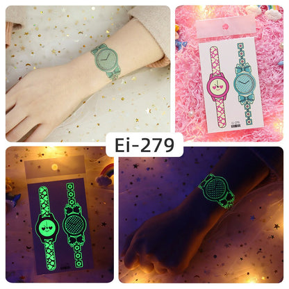 Glowing Temporary Tattoo Watch Skin