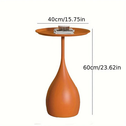 Compact LED End Table with Modern Space Saving Design