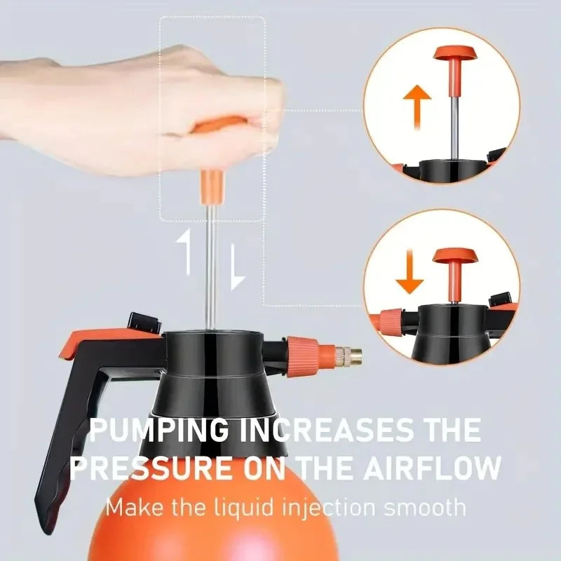 Large 2L Garden Spray Bottle with Adjustable Nozzle