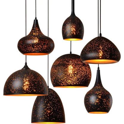 Rustic Metal Pendant Light in Classic Industrial Style