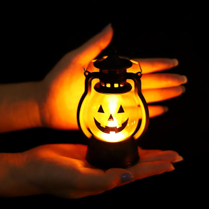 Small Spooky Pumpkin String Light Lamp