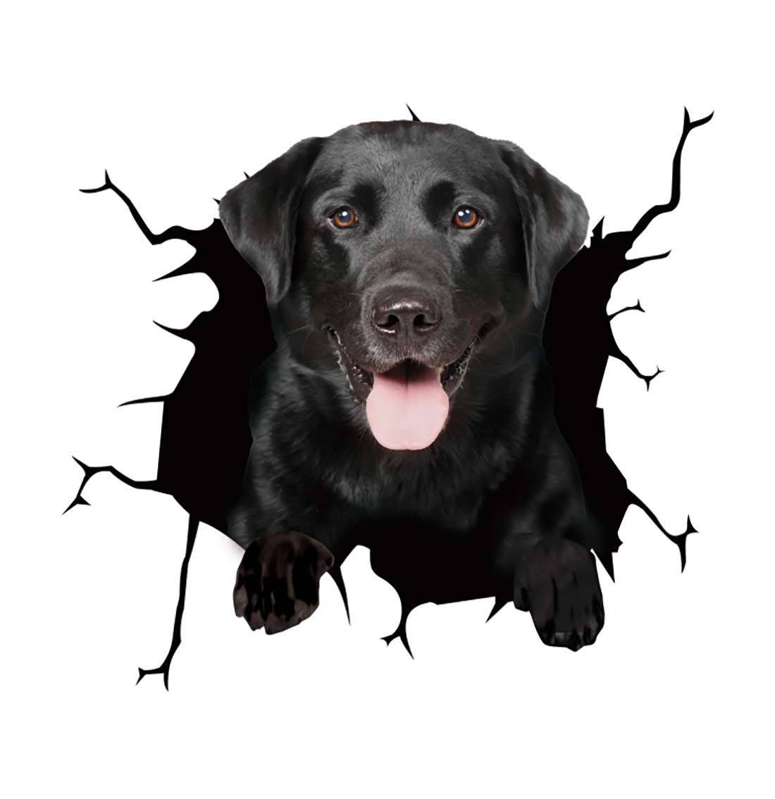 Fun 3D Puppy Car Sticker Scratch Cover
