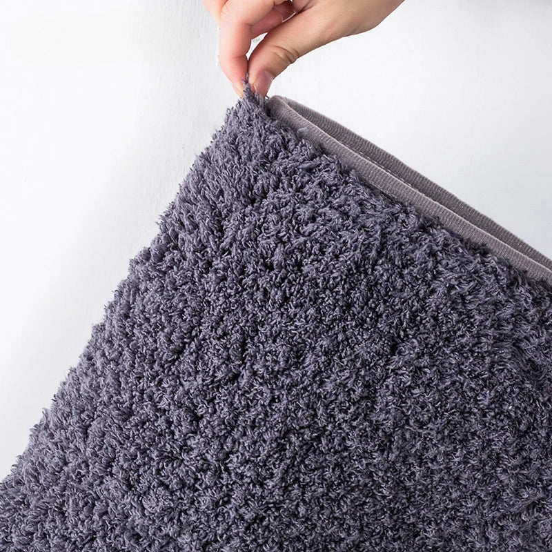 Plush Non Slip Bathroom Mat | Soft Absorbent Floor Mat