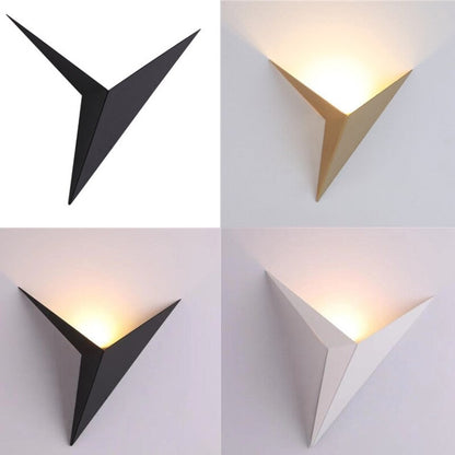 Contemporary Triangle Wall Light Fixture