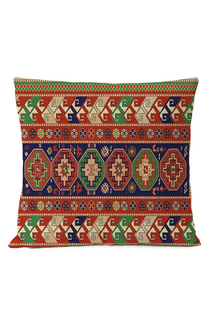 Colorful Global Print Pillow Cover