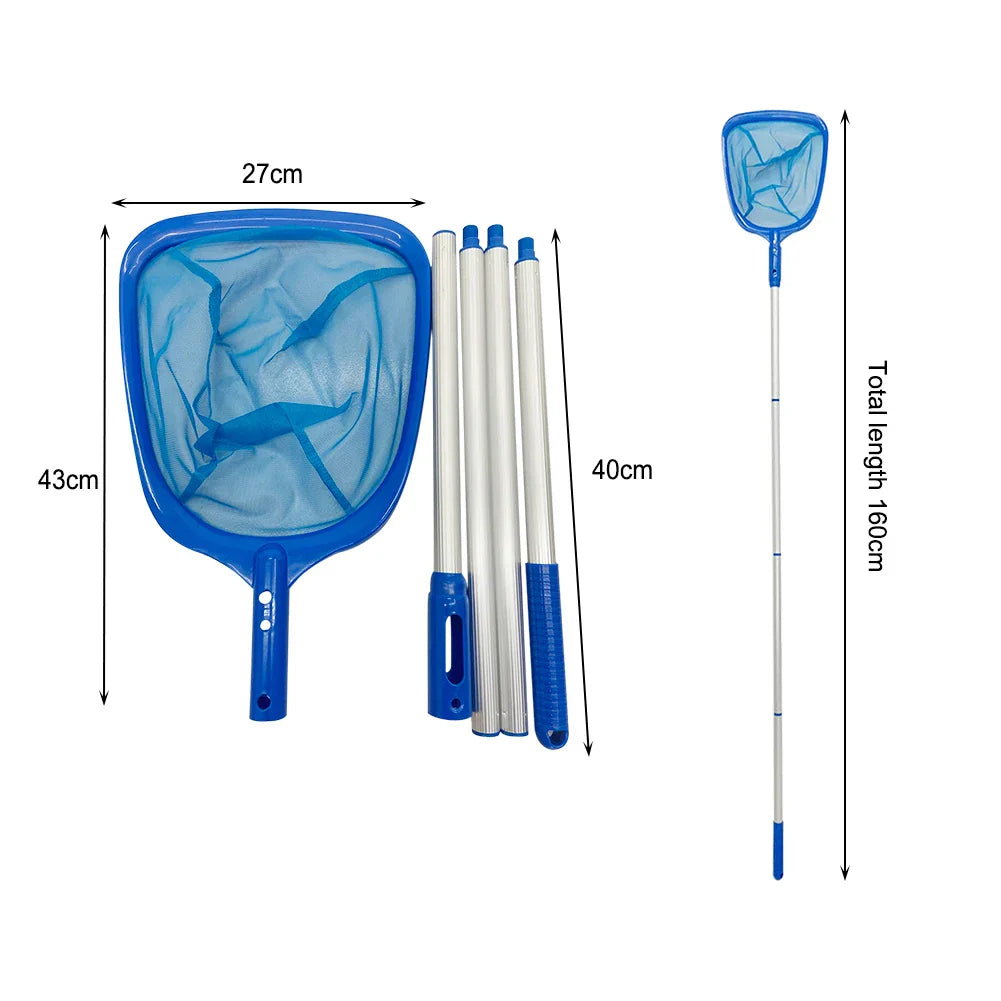 Large Pool Leaf Skimmer with Extendable Pole